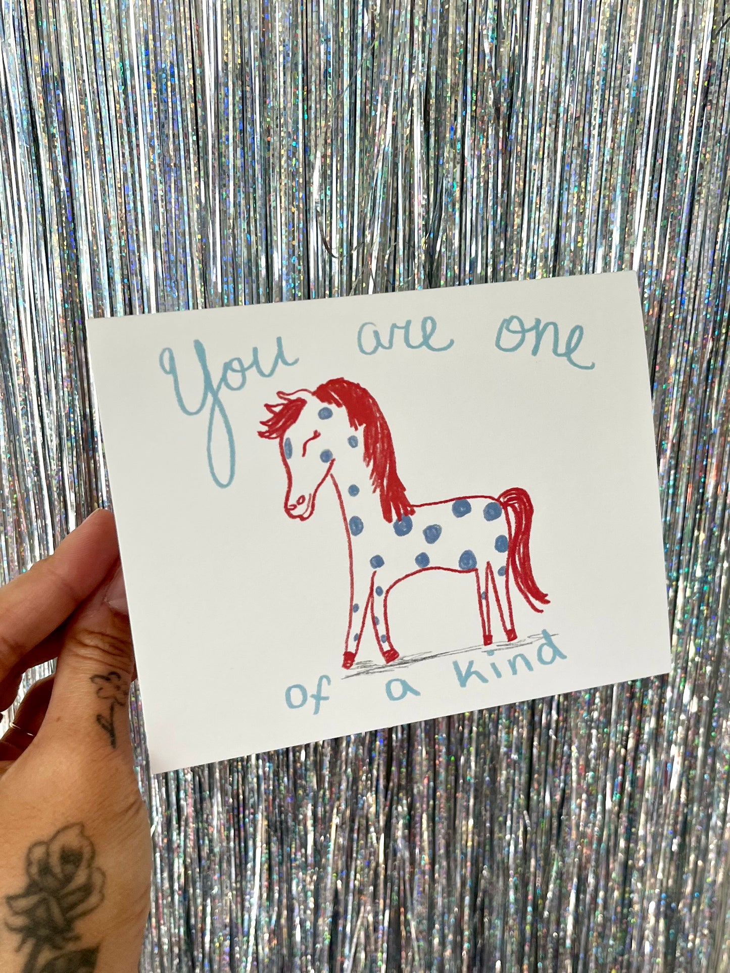 One of a Kind Pony Card